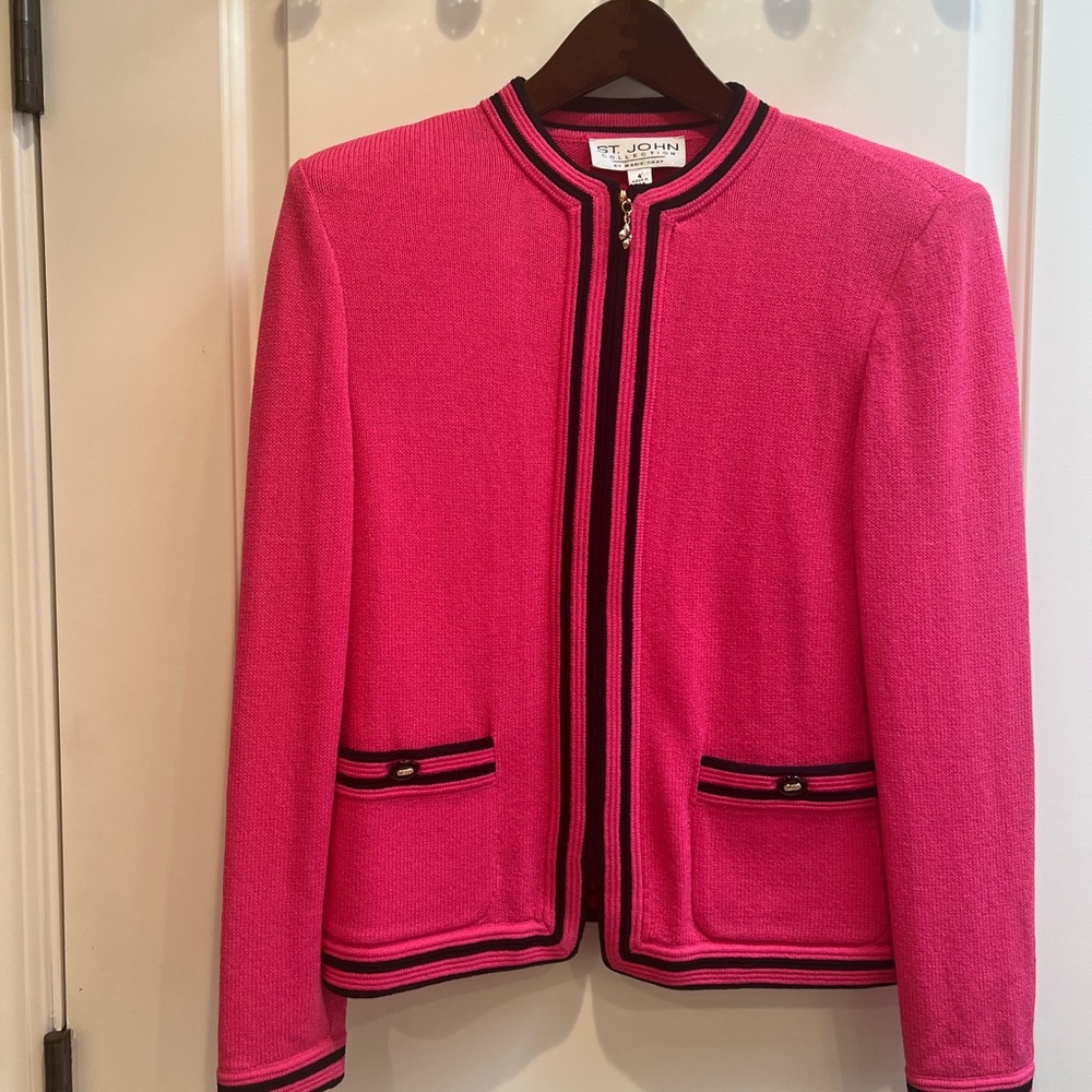 Saint johns zip up jacket/knit sweater